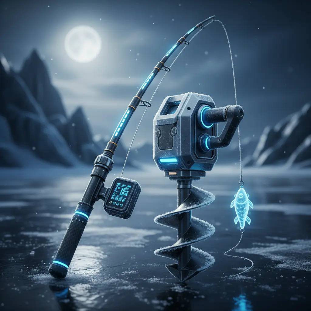 High-tech ice fishing gear